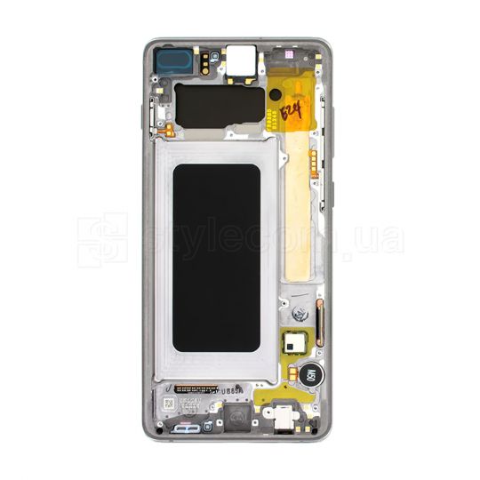 Дисплей (LCD) для Samsung Galaxy S10 Plus/G975 (2019) з тачскріном та рамкою black Service Original (PN:GH82-18849A)