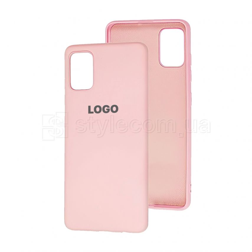Чехол Original Silicone для Samsung Galaxy A51/A515 (2019) light pink (12)