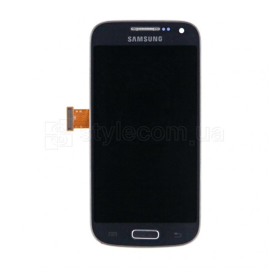 Дисплей (LCD) для Samsung Galaxy S4 Mini I9190 з тачскріном та рамкою blue (TFT) Original Quality