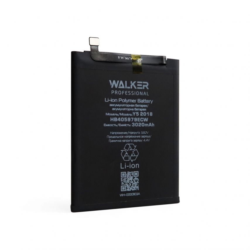 Аккумулятор WALKER Professional для Huawei HB405979ECW Y5 (2018), Y5 2017, Nova Lite 2017, Honor 6A, Nova Plus (3000mAh)