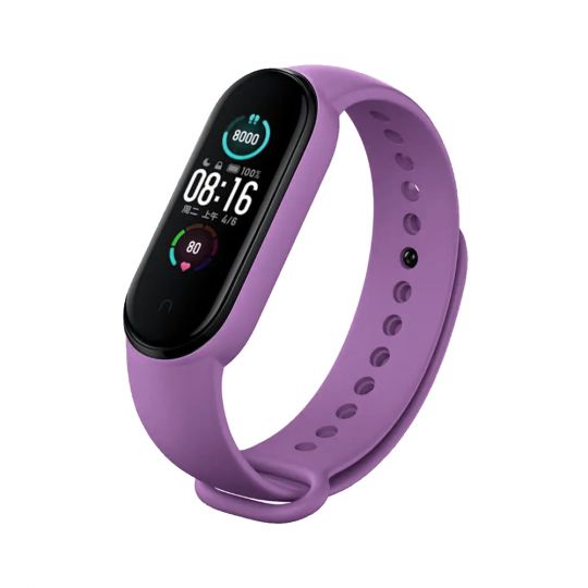 Ремешок для Xiaomi Mi Band 5, 6 Original Design violet / фиолетовый