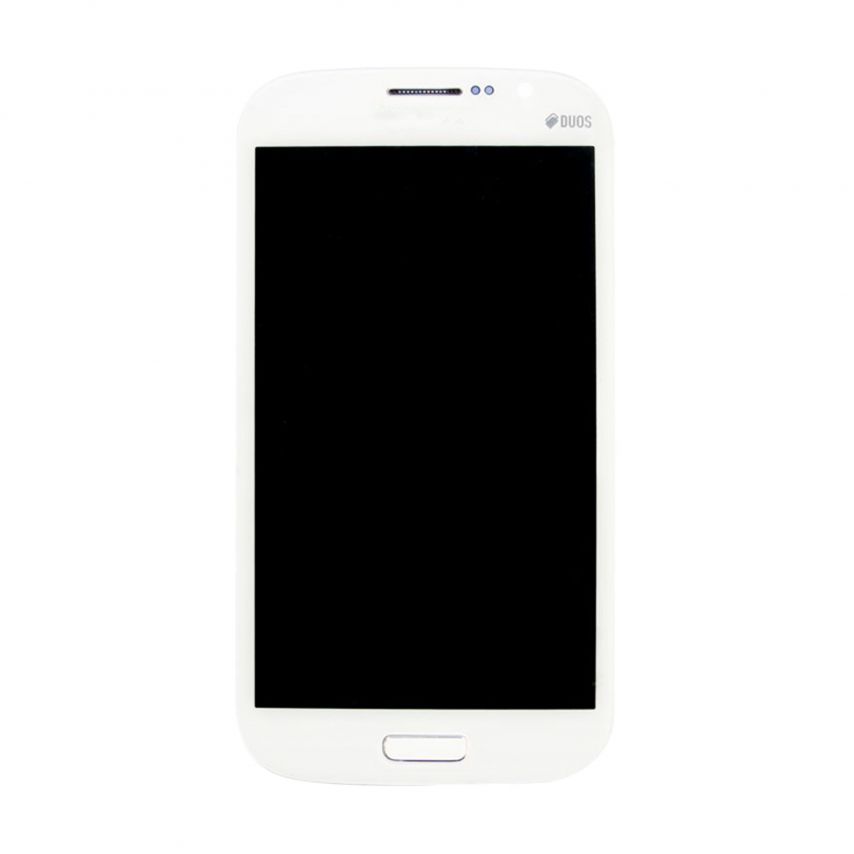 Дисплей (LCD) для Samsung Galaxy Grand Duos I9082 с тачскрином со средней частью white (TFT) Original Quality