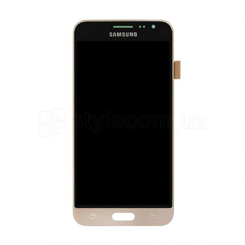 Дисплей (LCD) для Samsung Galaxy J3/J320 (2016) з тачскріном black/gold (TFT) High Quality