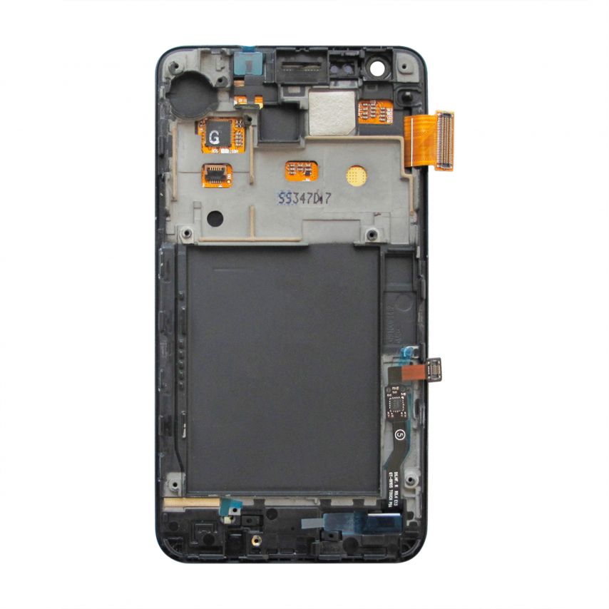 Дисплей (LCD) для Samsung i9100 з тачскріном та рамкою dark blue (TFT) China Original