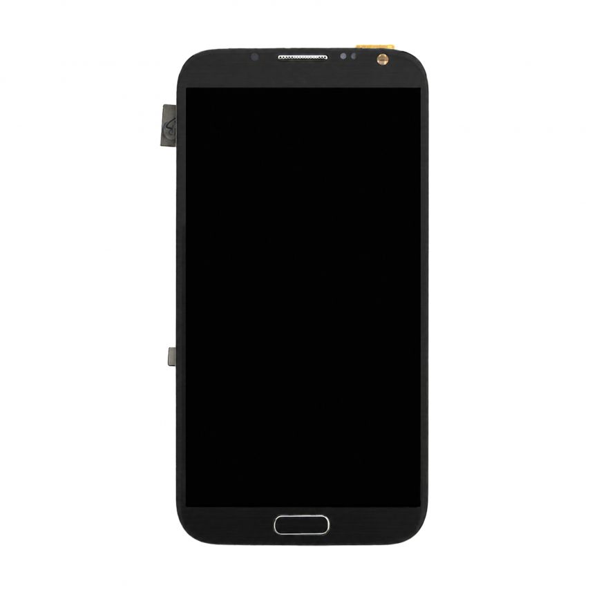 Дисплей (LCD) для Samsung N7100 с тачскрином и рамкой dark grey (TFT) China Original