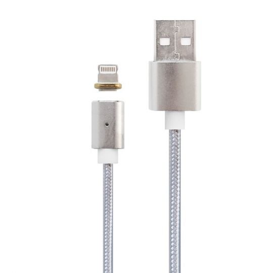 Кабель USB DM-M15 Lightning Magnetic silver - купити за 186.06 грн у Києві, Україні