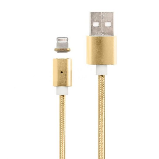 Кабель USB DM-M15 Lightning Magnetic gold - купить за 186.06 грн в Киеве, Украине