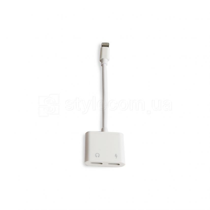 Переходник GL-033 для Apple iPhone 2в1 наушник - зарядка