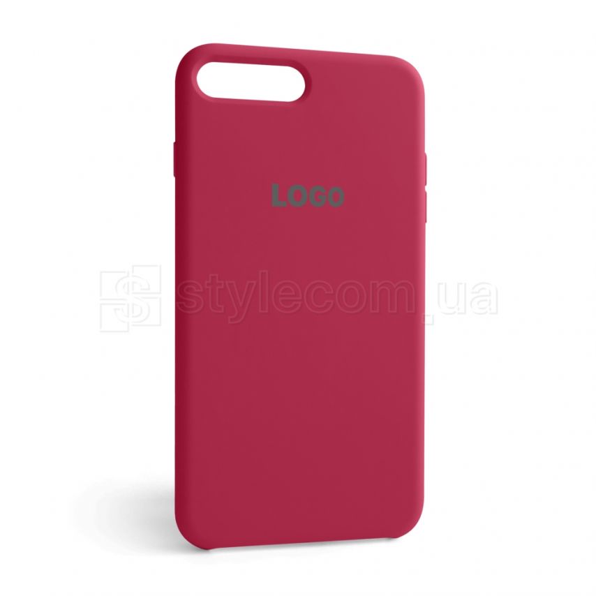 Чехол Original Silicone для Apple iPhone 7 Plus, 8 Plus rose red (37)
