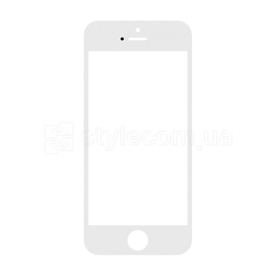 Стекло для переклейки для Apple iPhone 5 с рамкой и OCA-плёнкой white Original Quality