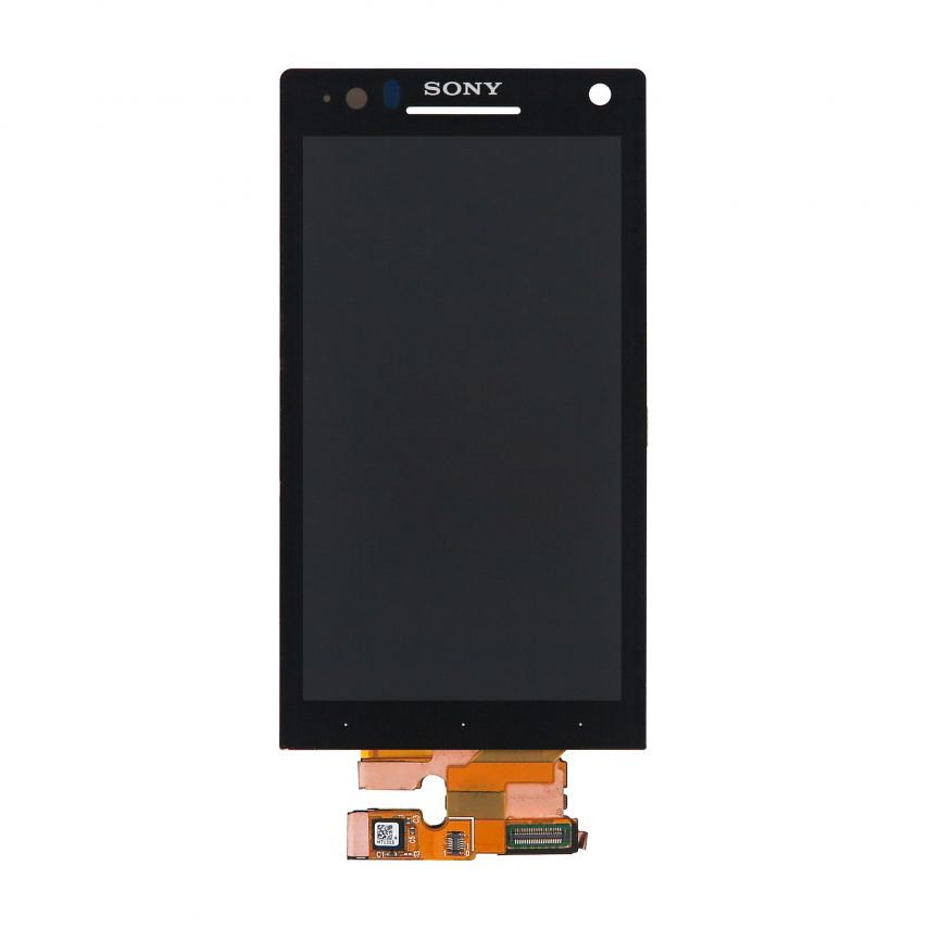 Дисплей (LCD) для Sony Xperia S LT26i с тачскрином и рамкой white Original Quality