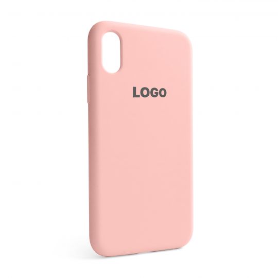 Чохол Full Silicone Case для Apple iPhone X, Xs light pink (12)