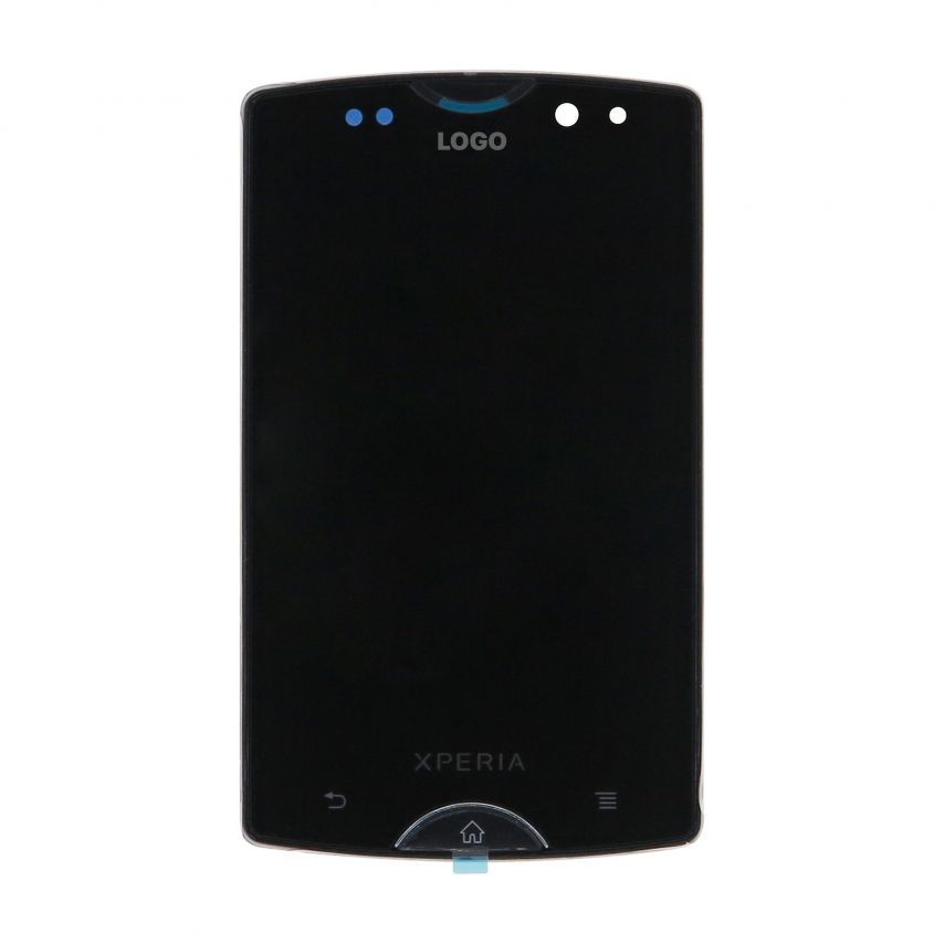 Дисплей (LCD) для Sony Xperia Active SK17i с тачскрином и рамкой black Original Quality