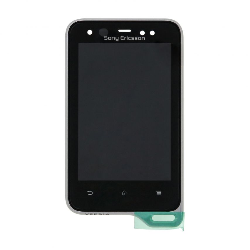 Дисплей (LCD) для Sony Xperia Active ST17i з тачскріном та рамкою black Original Quality