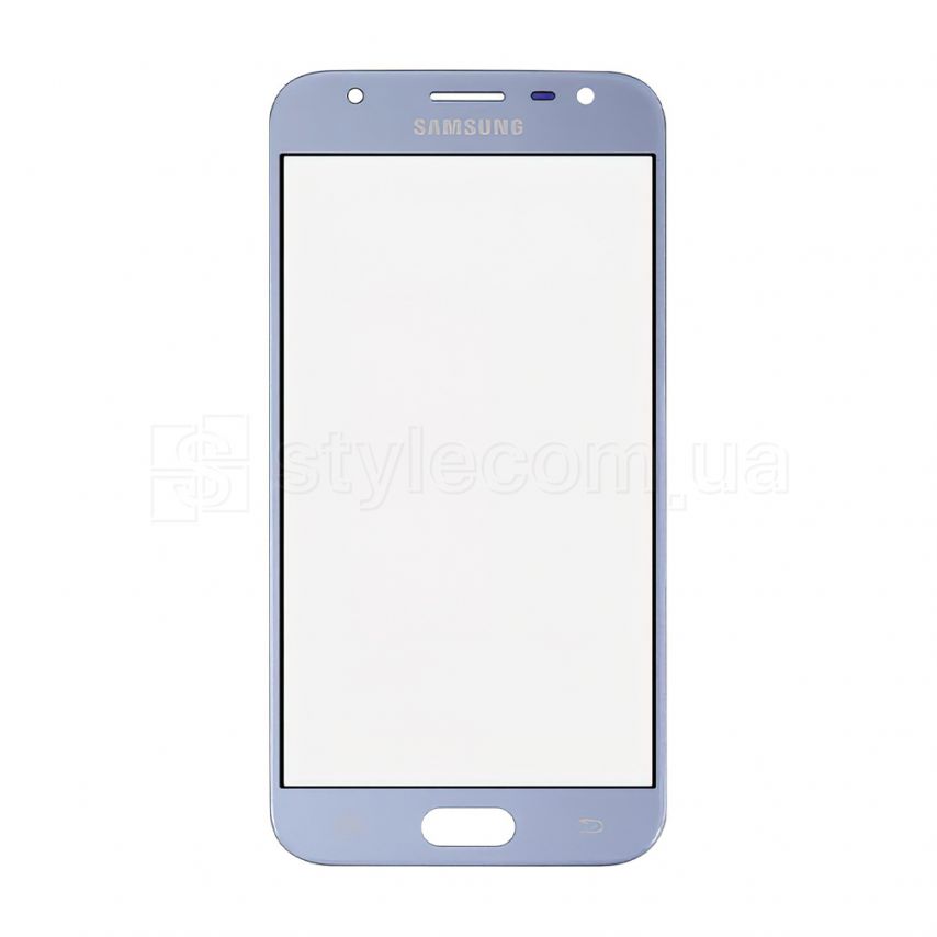 Скло дисплея для переклеювання Samsung Galaxy J3/J330 (2017) light blue Original Quality