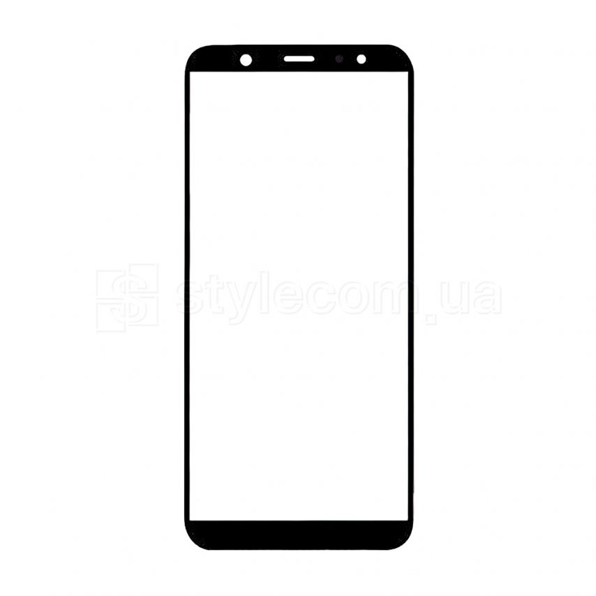 Стекло дисплея для переклейки Samsung Galaxy J8/J810 (2018) black Original Quality