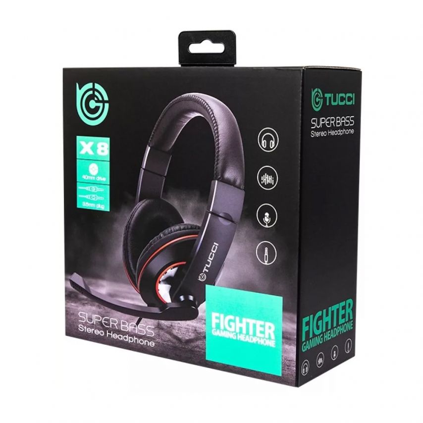 Наушники X8 black/red
