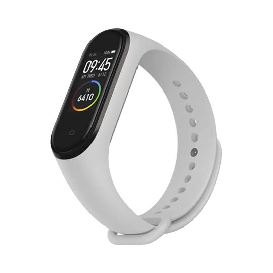 Ремешок для Xiaomi Mi Band 3, 4 Original Design light grey / светло-серый