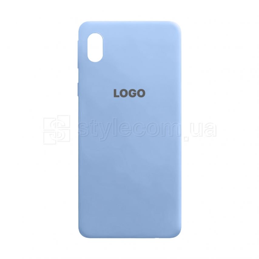 Чехол Original Silicone для Samsung Galaxy A01 Core/A013 (2020), M01 Core/M013 (2020) light blue (05)