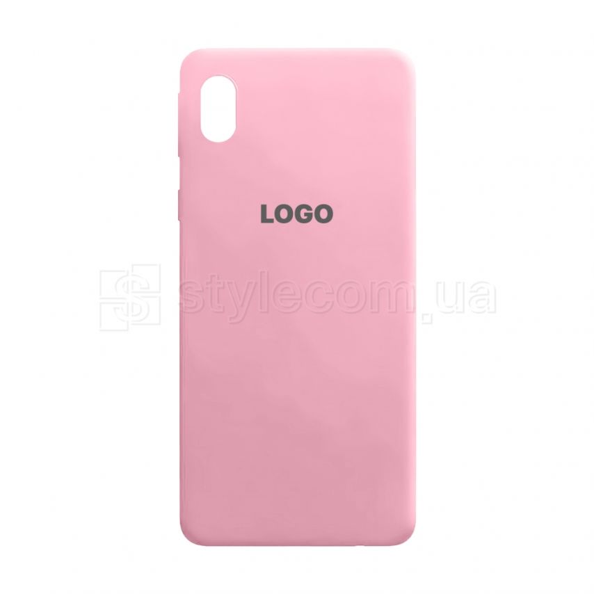 Чехол Original Silicone для Samsung Galaxy A01 Core/A013 (2020), M01 Core/M013 (2020) light pink (12)