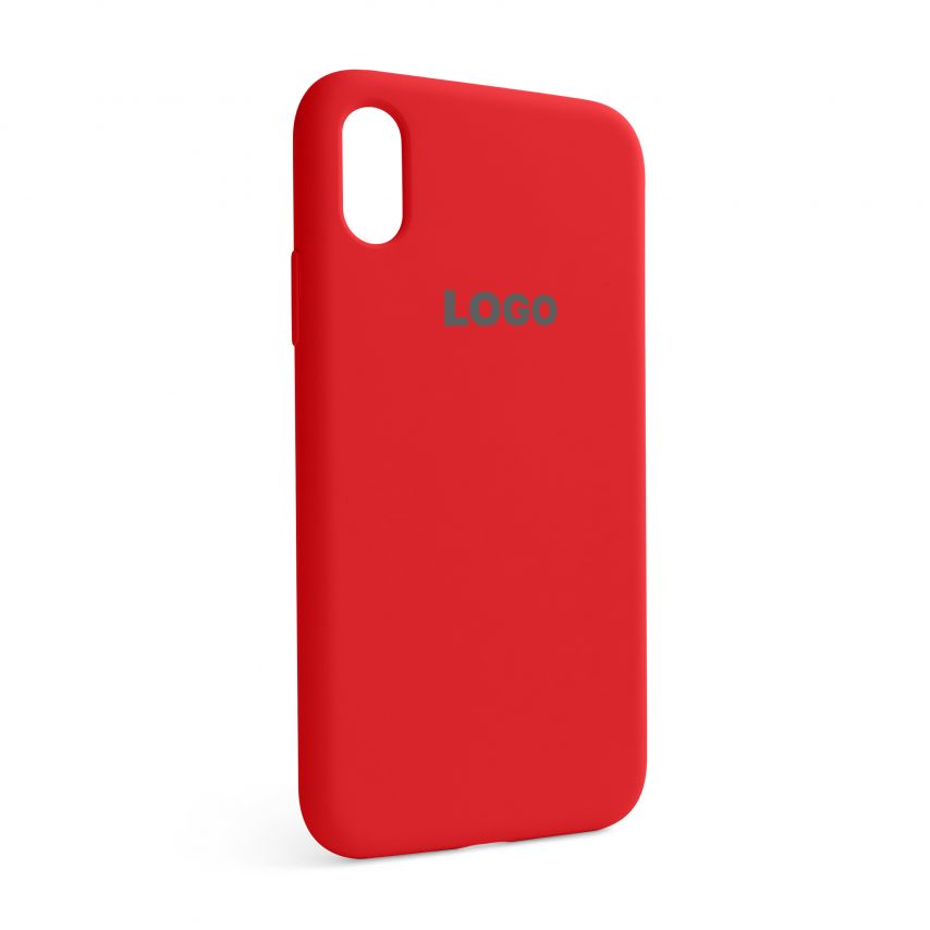 Чехол Full Silicone Case для Apple iPhone X, Xs red (14)
