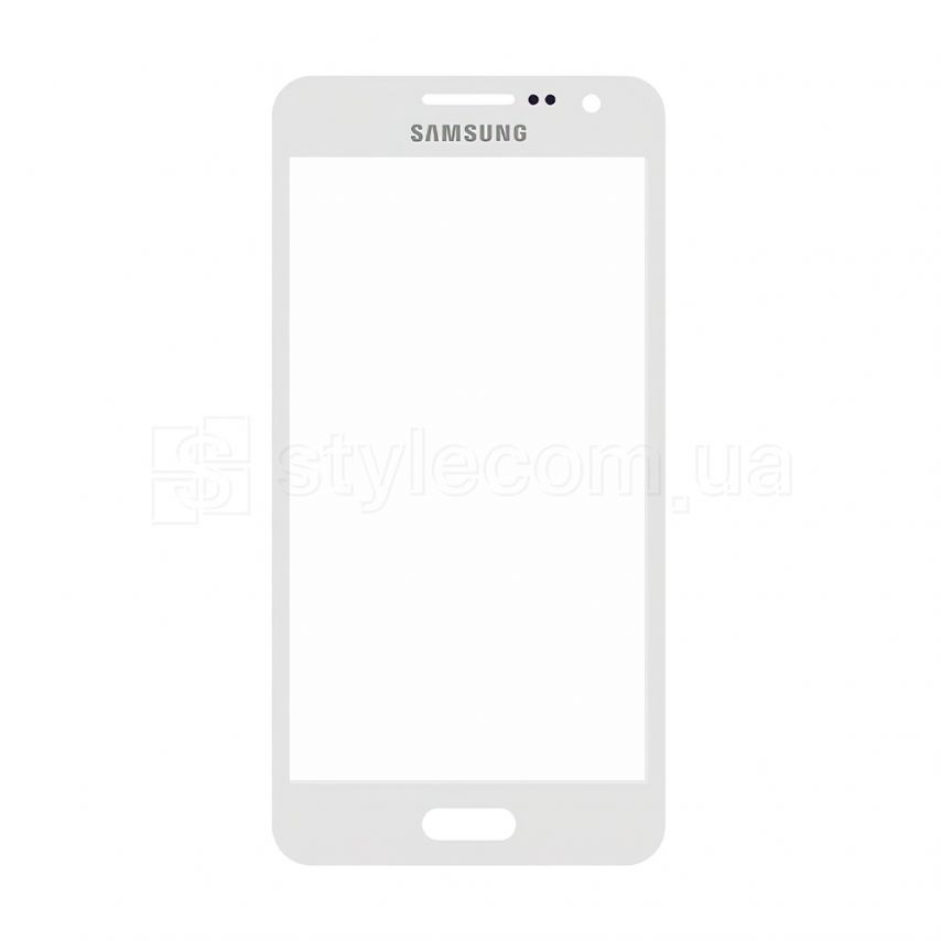 Стекло дисплея для переклейки Samsung Galaxy A3/A300 (2015) white Original Quality