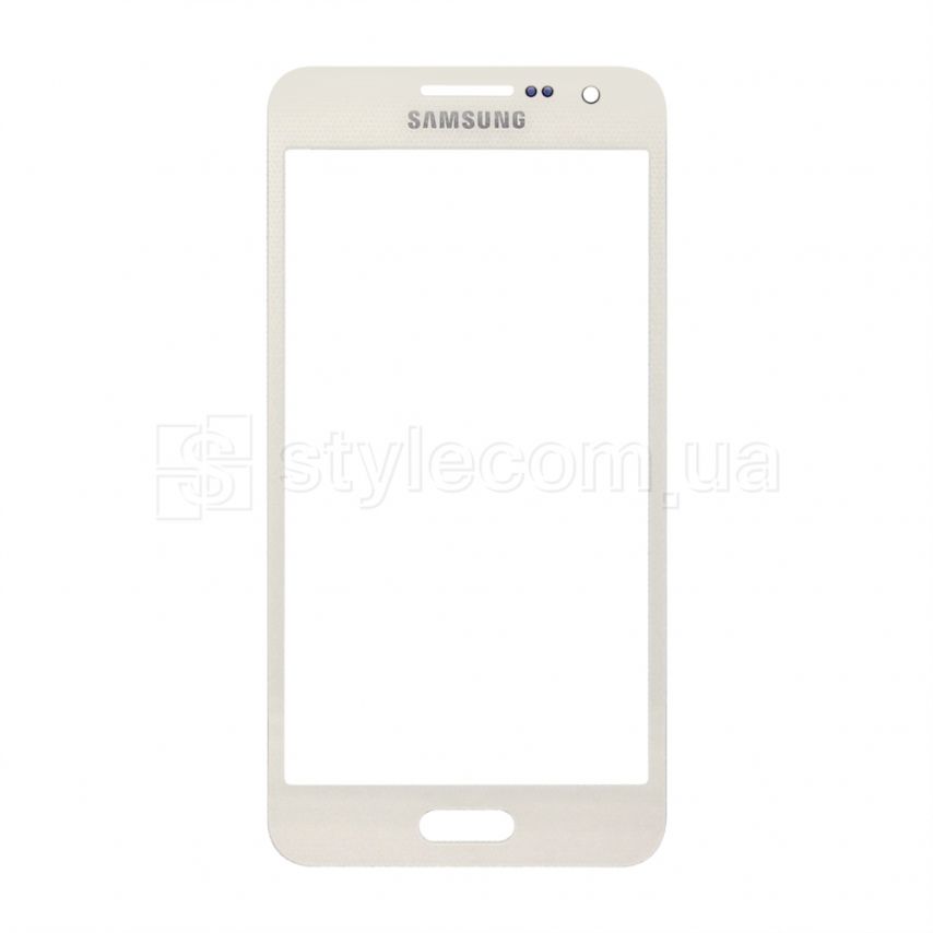 Скло дисплея для переклеювання Samsung Galaxy A3/A310 (2016) white Original Quality