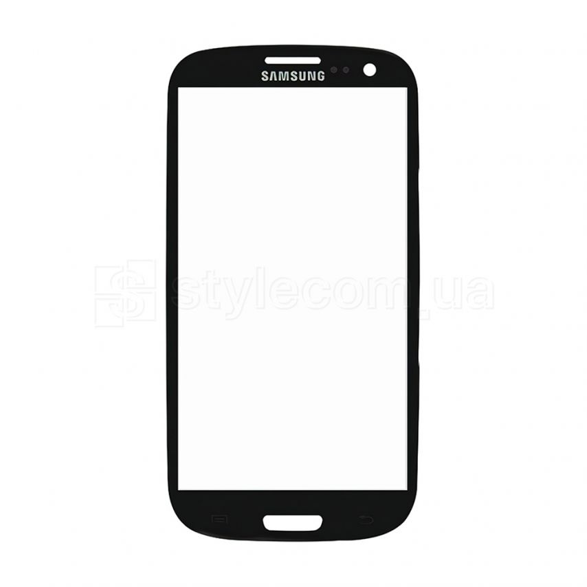 Скло дисплея для переклеювання Samsung Galaxy S3 I9300 black Original Quality