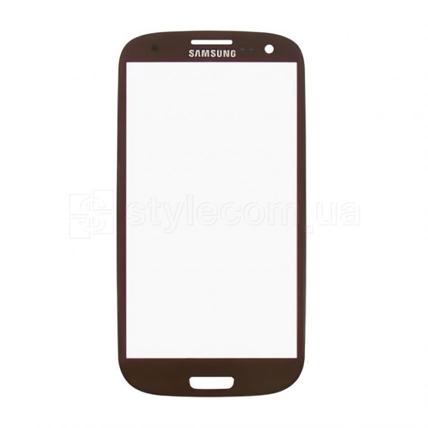 Скло дисплея для переклеювання Samsung Galaxy S3 I9300 coffee Original Quality
