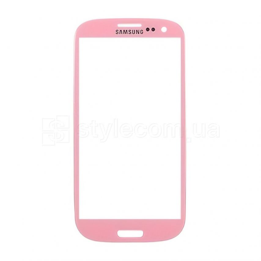 Стекло дисплея для переклейки Samsung Galaxy S3 I9300 pink Original Quality