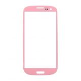 Стекло дисплея для переклейки Samsung Galaxy S3 I9300 pink Original Quality