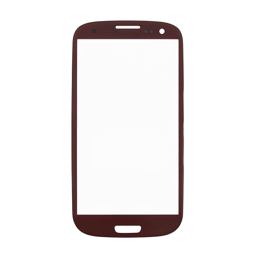 Скло дисплея для переклеювання Samsung Galaxy S3 I9300 red Original Quality