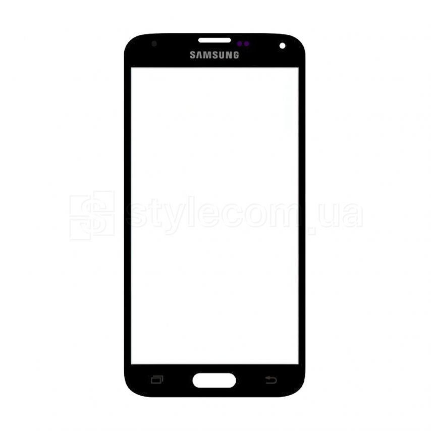 Скло дисплея для переклеювання Samsung Galaxy S5/G900H black Original Quality