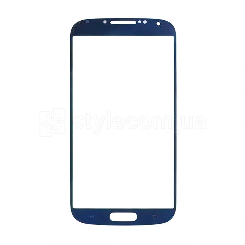 Скло дисплея для переклеювання Samsung Galaxy S4 I9500 blue Original Quality