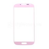 Скло дисплея для переклеювання Samsung Galaxy S4 I9500 pink Original Quality