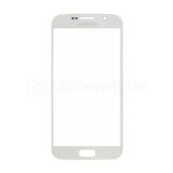 Скло дисплея для переклеювання Samsung Galaxy S6/G920 (2015) white Original Quality