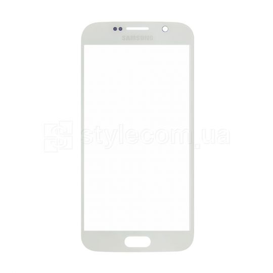 Скло дисплея для переклеювання Samsung Galaxy S6/G920 (2015) white Original Quality