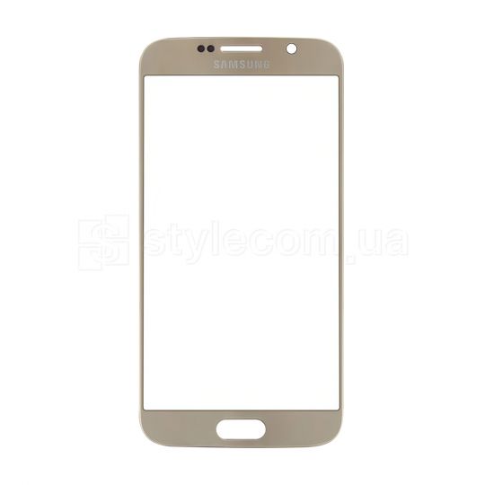 Скло дисплея для переклеювання Samsung Galaxy S6/G920 (2015) gold Original Quality