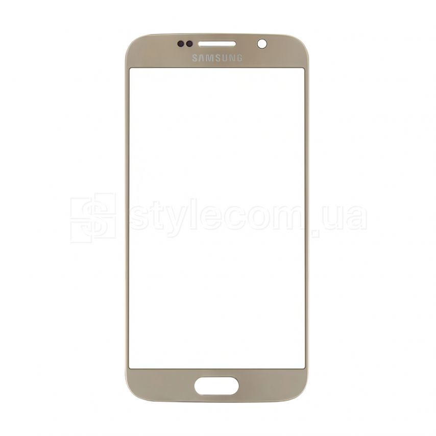 Скло дисплея для переклеювання Samsung Galaxy S6/G920 (2015) gold Original Quality