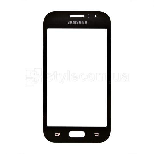 Скло дисплея для переклеювання Samsung Galaxy J1 Ace/J110 (2015) black Original Quality