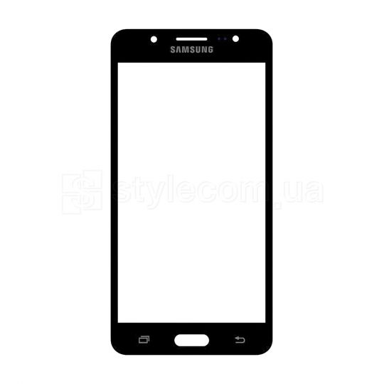 Скло дисплея для переклеювання Samsung Galaxy J5/J510 (2016) black Original Quality