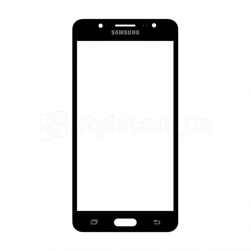 Скло дисплея для переклеювання Samsung Galaxy J5/J510 (2016) black Original Quality