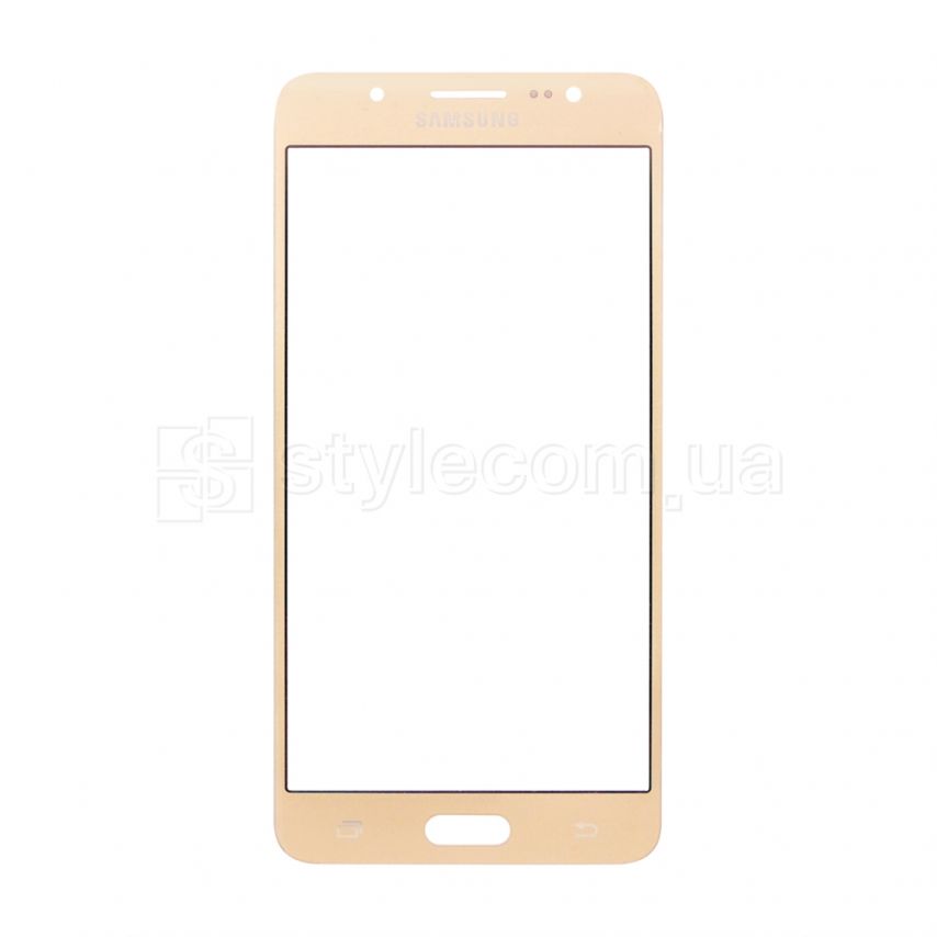 Скло дисплея для переклеювання Samsung Galaxy J5/J510 (2016) gold Original Quality