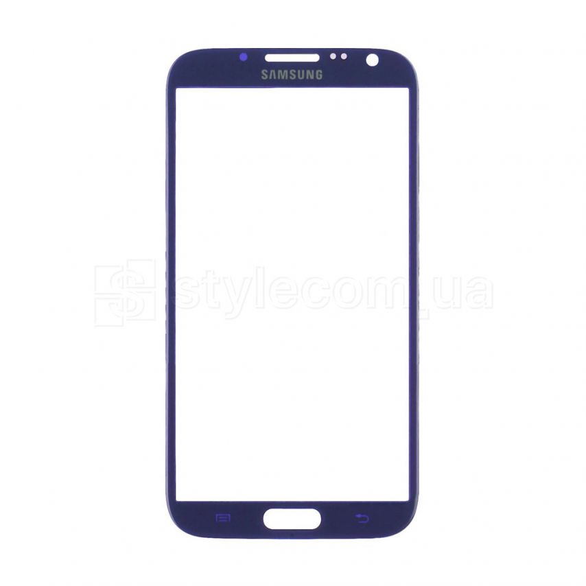 Скло дисплея для переклеювання Samsung Galaxy Note 2 N7100 blue Original Quality