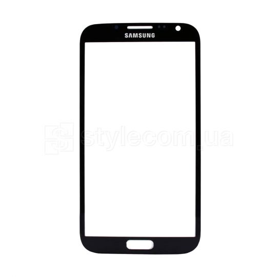 Скло дисплея для переклеювання Samsung Galaxy Note 2 N7100 black Original Quality