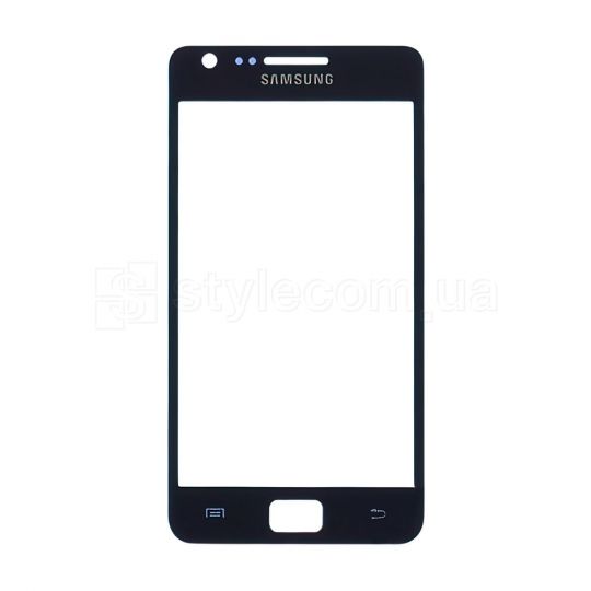 Скло дисплея для переклеювання Samsung Galaxy S2 I9100, Galaxy S2 Plus I9105 dark blue Original Quality