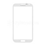 Скло дисплея для переклеювання Samsung Galaxy Note 2 N7100 white Original Quality