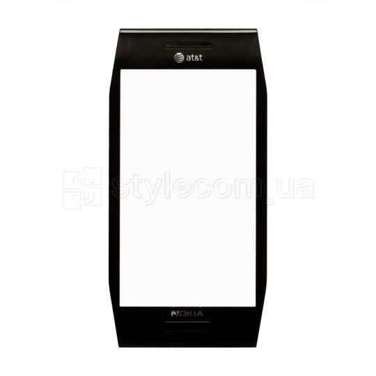 Тачскрин (сенсор) для Nokia X7 с рамкой black Original Quality