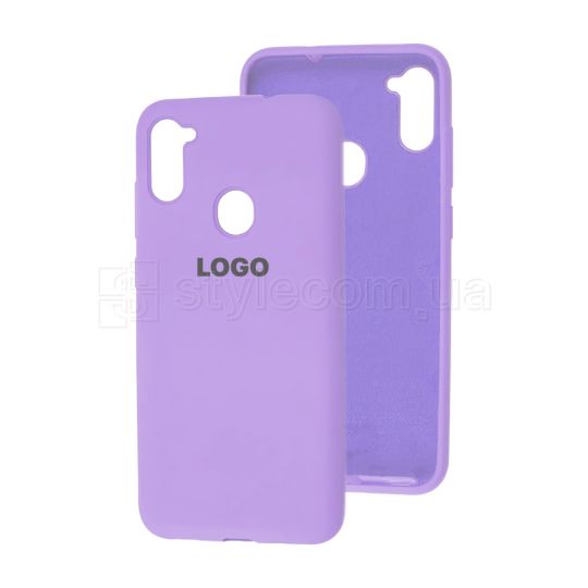 Чехол Original Silicone для Samsung Galaxy A11/A115 (2020) elegant purple (26)