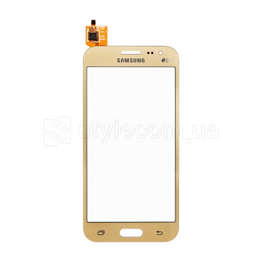 Тачскрин (сенсор) для Samsung Galaxy J2/J200 (2015) gold High Quality